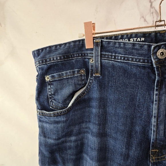 Bigstar Jeans Mens 40 X 31 B Type III Easy Denim Dark Wash Straight Leg - Picture 2 of 12